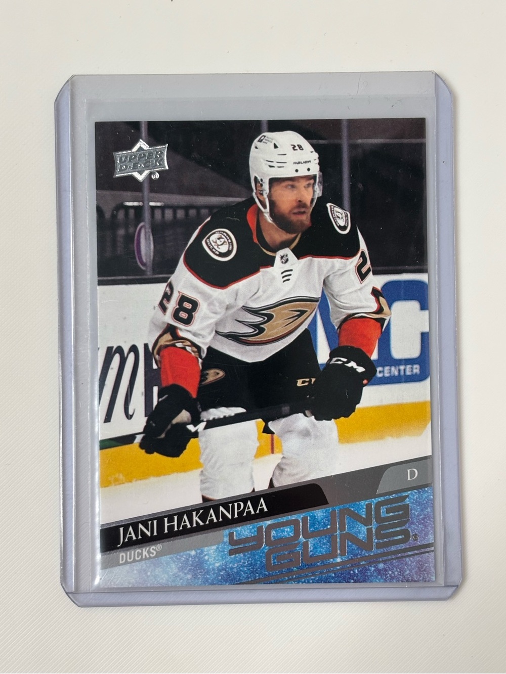 Jani Hakanpaa 2020-21 Upper Deck Young Guns Rookie #459 Anaheim Ducks RC 🏒